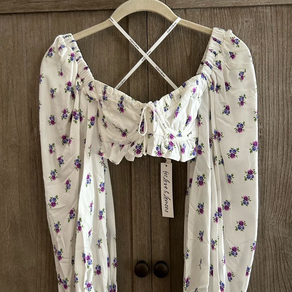 For Love and Lemons Viola cropped top - Picture 2 of 7